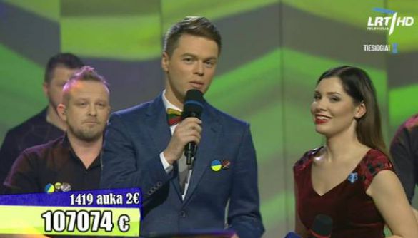 Під час телеконцерту на суспільному мовленні Литви LRT волонтери зібрали на підтримку України майже 120 тис. євро