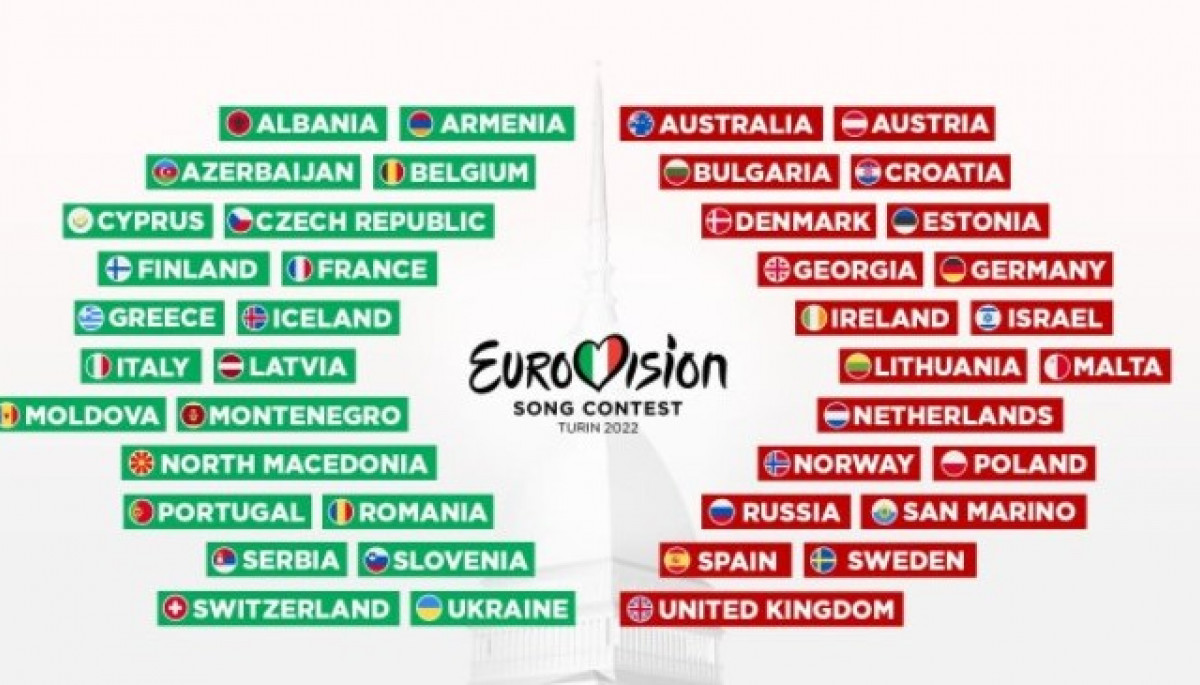 41 країна візьме участь в «Євробаченні-2022»