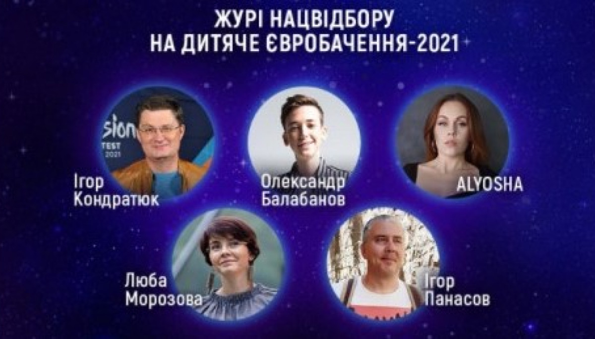 Оголосили імена п’ятьох членів журі нацвідбору на дитяче «Євробачення-2021»