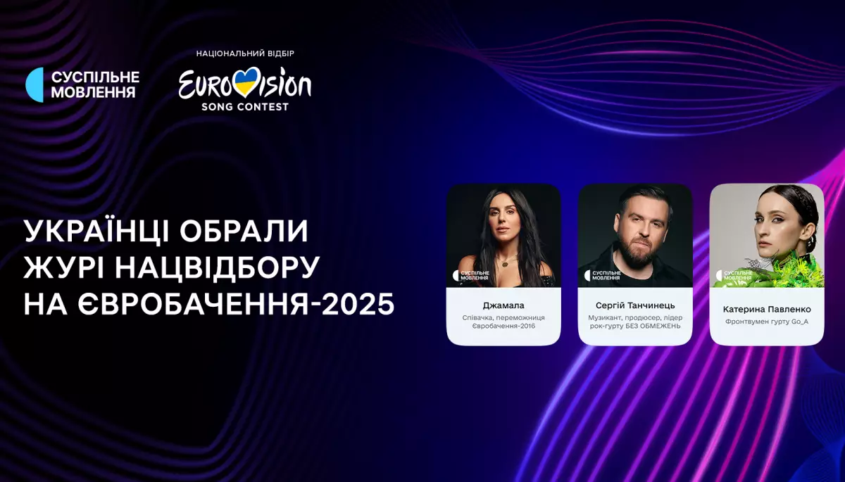 Українці обрали членів журі нацвідбору на «Євробачення-2025»