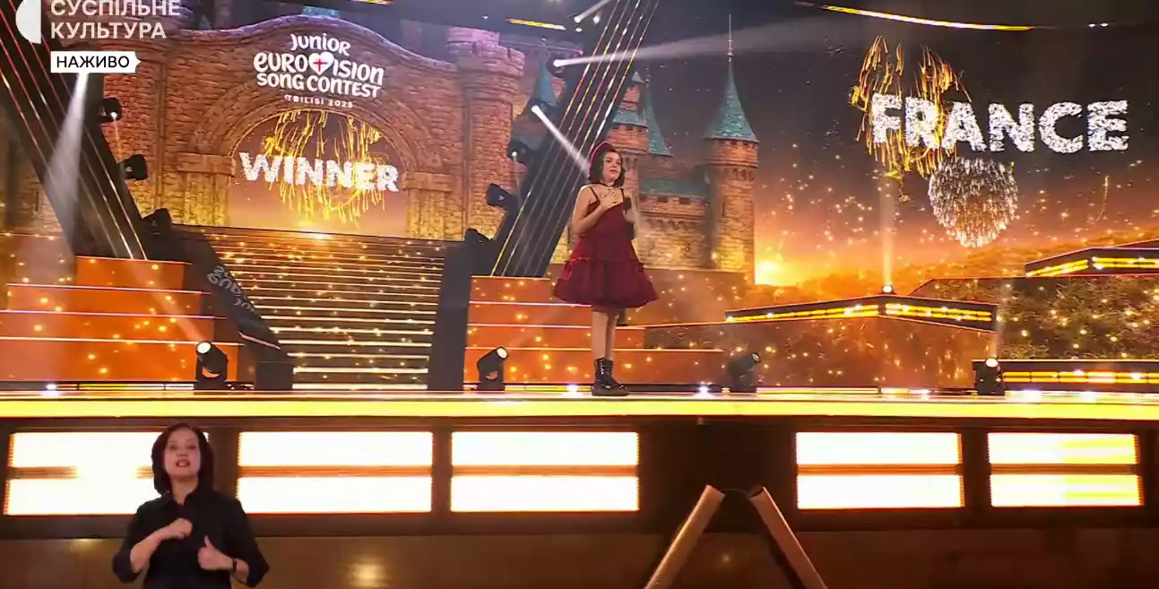 На «Дитячому Євробаченні 2025» перемогла Франція. Україна – на другому місці